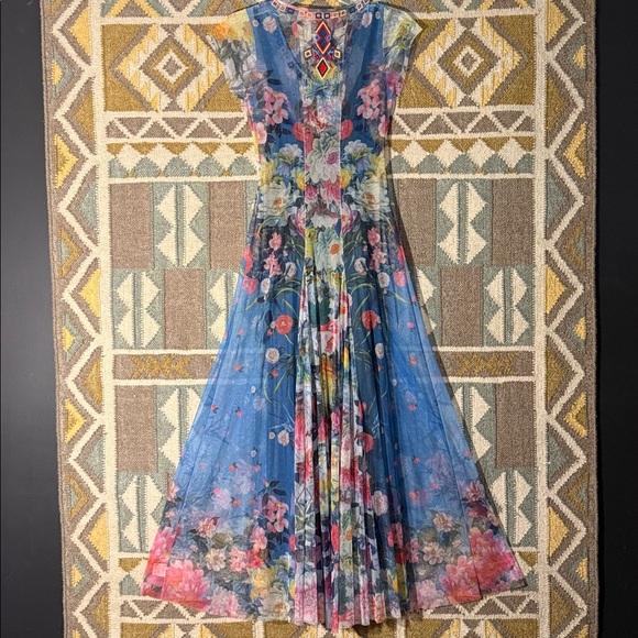 Johnny Was Multicolor Floral Maxi Dress - Picture 8 of 11